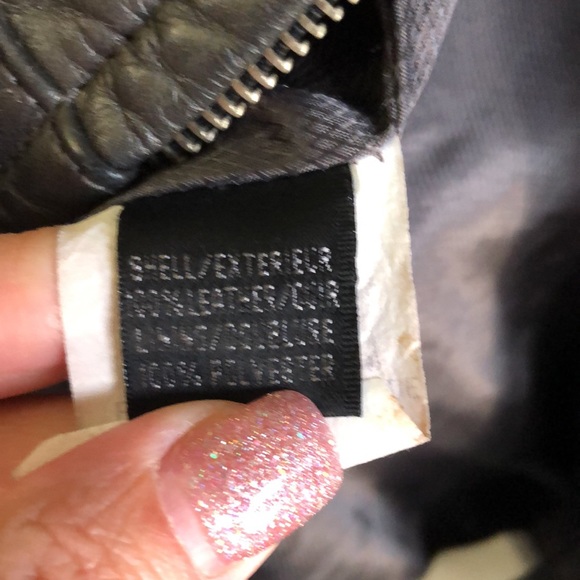 Pegabo leather pewter women’s jacket fits medium - Picture 6 of 9